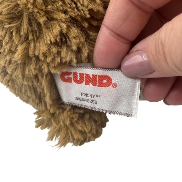 Gund Pinchy Teddy Bear Plush Soft Brown Stuffed Animal Polyester Fibers 6048958 - Picture 5 of 7